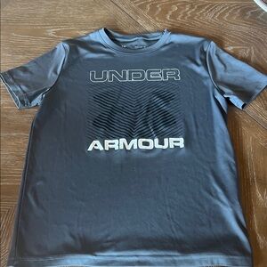 Under Armour Charcoal Tee with Graphic Logo
